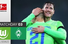 Hasil Bundesliga : Hujan Gol, Wolfsburg Tundukkan Werder Bremen 5–3