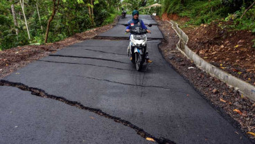 Tanah di Kawasan Ciamis Jabar Alami Pergerakan