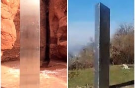Monolit Logam di Bukit Rumania Menghilang Misterius