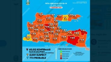 Kasus Covid-19 di Jatim Melonjak Menjelang Pilkada