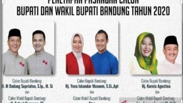 Pilkada Kab. Bandung: Saksi Laga Lord Atep dan Syahrul Gunawan Tak Pakai Face Shield