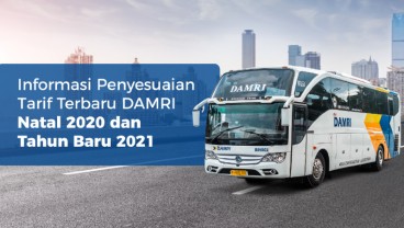 DAMRI Terbitkan Tarif Baru Masa Nataru, Ini Daftar Selengkapnya