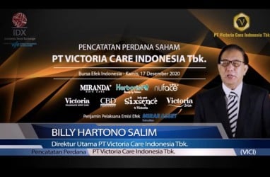 Baru Melantai, Saham Victoria Care (VICI) Langsung Kena Auto Reject Atas (ARA)