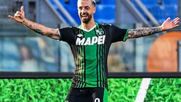 Pemain Sassuolo Francesco Caputo Striker Paling Efisien di Serie A