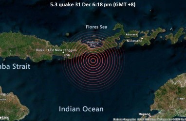 Gempa Bumi Bermagnitudo 5,3 Terjadi di Dekat Maumere