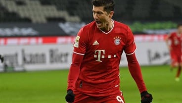 20 Gol, Lewandowski Top Skor Bundesliga Jauh Tinggalkan Haaland