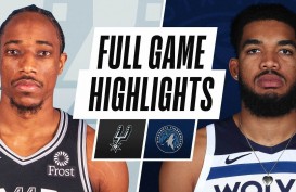 Hasil Basket NBA : Menang Tandang Lagi, Spurs Atasi Timberwolves