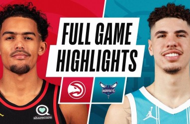 Hasil Basket NBA : Hornets Sikat Hawks, Ball Cetak Triple-Double