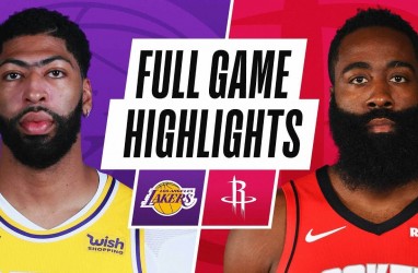 Hasil Basket NBA : Pulih dari Cedera, Davis Bawa Lakers Hajar Rockets