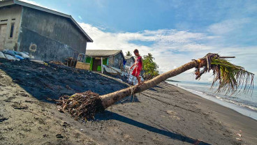 Sejumlah Rumah di Pinggir Pantai NTB Terancam Roboh Karena Abrasi