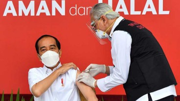 Perhatian! Ini Pesan Jokowi Usai Disuntik Perdana Vaksin Covid-19 Sinovac