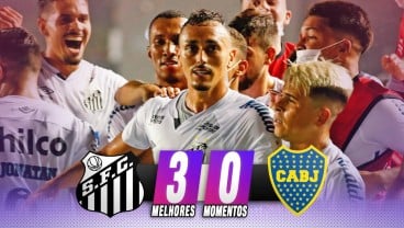 Santos vs Palmeiras di Final Copa Libertadores di Maracana, Brasil