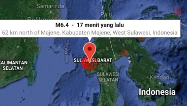 Sejumlah Bangunan Bertingkat di Mamuju Roboh Akibat Gempa