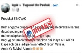 Cek Fakta : Air Kelapa Hijau bisa Netralisir dampak Racun Vaksin Covid-19