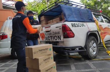 Hasil Kolaborasi, Rumah Zakat Terjun Beri Bantuan di 5 Titik Bencana