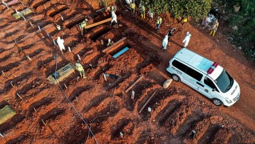 Baru 10 Hari, Tersisa 79 Petak Makam Covid-19 di TPU Srengseng Sawah