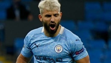 Striker Manchester City Sergio Aguero Positif Covid-19