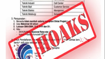 Cek Fakta : Rekrutmen Karyawan PLN Januari 2021