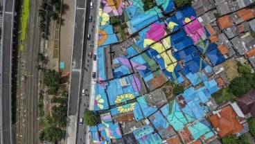 Diuji Coba Besok, Inilah Foto Warna-Warni Jembatan Layang Tapal Kuda Tanjung Barat