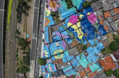 Diuji Coba Besok, Inilah Foto Warna-Warni Jembatan Layang Tapal Kuda Tanjung Barat