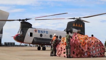 Percepat Bantuan Logistik, BNPB Gunakan Helikopter Chinook