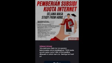 CEK FAKTA: Subsidi Kuota Internet 75 GB Kominfo. Benar atau Hoaks?