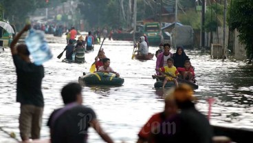 Air Belum Surut, 23 Desa di Karawang Masih Terendam Banjir