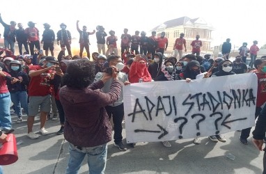Supporter Tuntut Kejelasan Pembangunan Stadion Mattoanging Markas PSM