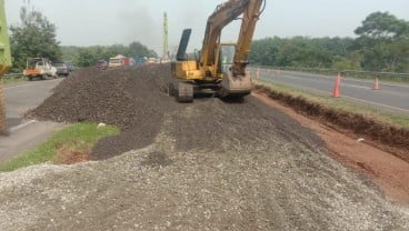 Pembuatan Jalan Sementara di Tol Cipali KM 122 Masuki Tahap Konstruksi