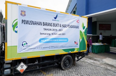 BPOM Semarang Musnahkan Produk Obat dan Kosmetik Ilegal Rp777 Juta
