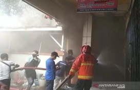 Kebakaran Kios Pasar Kliwon Kudus Bikin Panik Pedagang