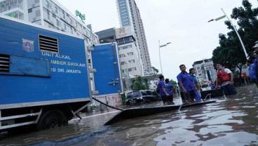 Ada Kabar Anies Datang, Banjir di Rawa Buaya Surut Siang Harinya