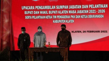 Akhirnya, Hari Ini Bupati Klaten Punya Pendamping setelah 4 Tahun Sendiri