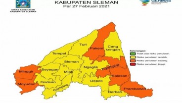 Sleman Klaim Bebas Zona Merah Covid-19 di Tingkat Kecamatan