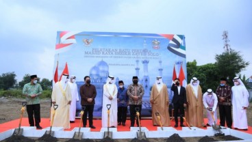 Mirip Grand Mosque UEA, Masjid Raya Sheikh Zayed Solo Mulai Dibangun