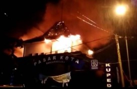 Pasar Banjarnegara Kebakaran, Kios di Lantai Satu dan Dua Hangus