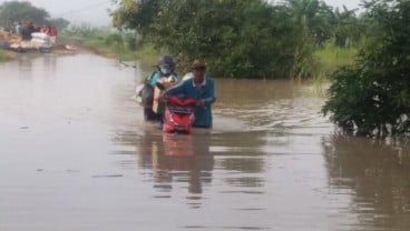 Banjir Luapan Sungai Lamong Genangi 750 Rumah di Gresik