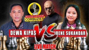 Link Live Streaming Dewa Kipas vs GM Irene Sukandar di Youtube Deddy Corbuzier