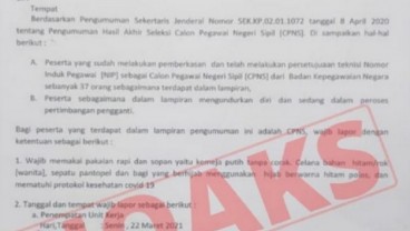 Cek Fakta: Kemendikbud Panggil CPNS 2019