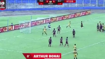 Hasil PSM Vs Bhayangkara FC: Video Gol Juku Eja Ditahan Imbang Bhayangkara FC