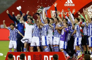 Gol Penalti Bawa Real Sociedad Juara Copa del Rey, Taklukkan Bilbao