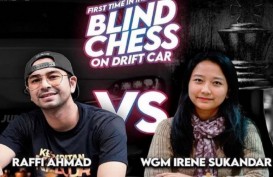 Wah! Raffi Ahmad Bermain Remis Lawan Grand Master Irene Sukandar