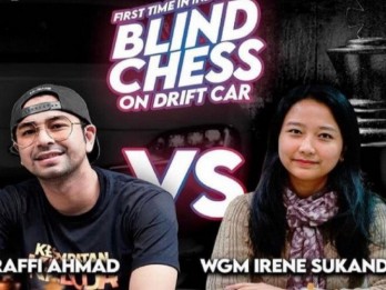 Wah! Raffi Ahmad Bermain Remis Lawan Grand Master Irene Sukandar