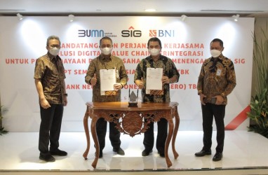 BNI dan Semen Indonesia Kembangkan Digital Value Chain Terintegrasi untuk UKM Mitra