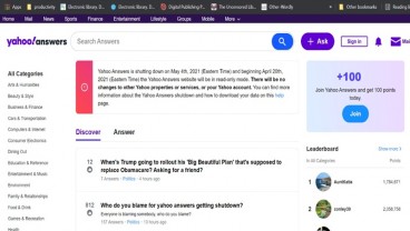 Yahoo Answers Akan Tutup pada 4 Mei