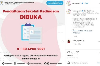 Pendaftaran Sekolah Kedinasan 2021 Dibuka, Login dikdin.bkn.go.id