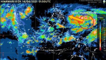 BMKG Prediksi Siklon Tropis Surigae Berkembang Jadi Topan, Lusa