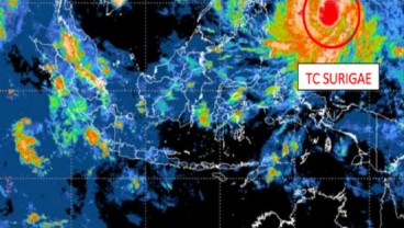 Efek Siklon Tropis Surigae terhadap Cuaca Indonesia dalam 24 Jam ke Depan