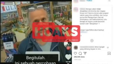 Menyesatkan! Video yang Menyebutkan Vaksinasi Covid-19 Hanya Percobaan