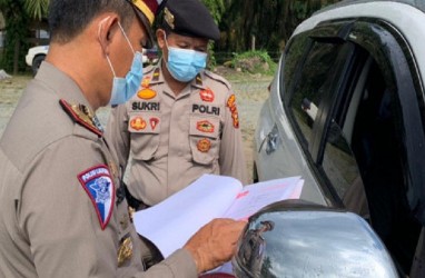 Polres Inhil Lakukan Penyekatan Mudik di Perbatasan Riau-Jambi